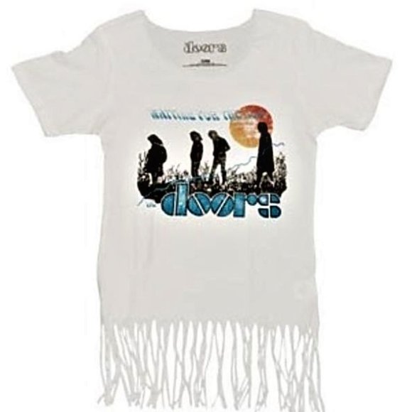 The Doors Waiting for the Sun Logo Fringe psychedelic rock Official Tee XL NWT - Picture 2 of 3